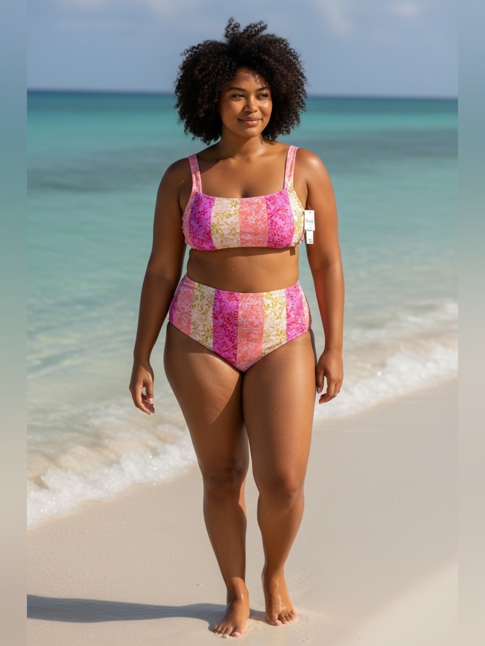 🌼💚NWT Raisins Curve
Trendy Plus Size Aruba Longline Bikini Top & Zina Bikini